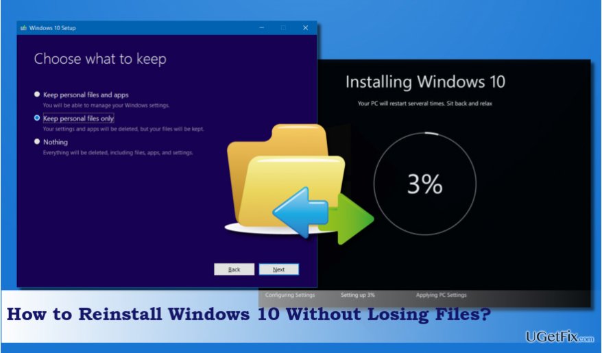 How to Reinstall Windows 10 Without Losing Files?